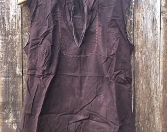 100% Baumwolle Bluse Hemd Boho Hippie Tracht Tribal Urban Wear