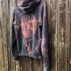 Jacke Hoodie Männer GR S Oberteil extra long Techno Punk Psy Goa Tekno Rave Wear