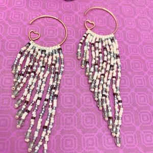 Fringe hoop Earrings