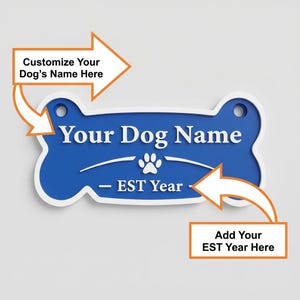 Custom 3D Printed Dog Crate Name Sign, Personalized Kennel Tag, Raised Letters Pet Plate image 11