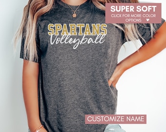 Custom School Volleyball Shirt, Cute Volleyball Mom Shirt, Volleyball Dad Tee, Personalized Volleyball Shirt, Teacher Team School Spirit