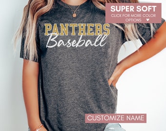 Custom School Baseball Shirt, Baseball Mom Shirt, Baseball Dad Shirt, Personalized Baseball Tee, Baseball Team Tees, Teacher School Spirit