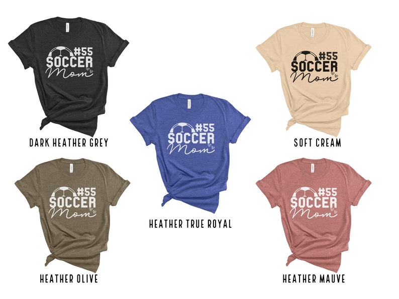 Custom Soccer Mom Shirt for Mom for Mother's Day Gift Sports Mom T Shirt Gift for Soccer Lover Personalized Soccer Mom Tee Shirt Gift image 6