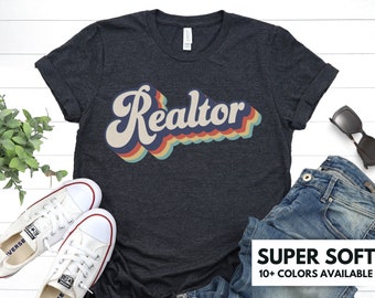Realtor Retro Shirt for Women, Retro Real Estate Agent Tshirt Gift for New Realtor, Cute Realtor T-Shirt for Real Estate Gift , House Dealer