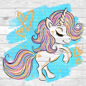 Unicorn PNG file for sublimation design | Unicorn PNG sublimation design | Kids sublimation designs | Kids sublimation png