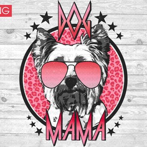 Yorkie dog mama PNG files for sublimation | Retro dog mama png sublimation design | Dog png | Yorkie mama png | Yorkie png | Yorkie mom png