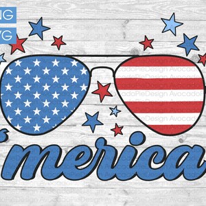 4th of july PNG sublimation design | 4th of july SVG | American flag png | Fourth of July SVG | &#39;Merica png | &#39;Merica svg | Glasses png
