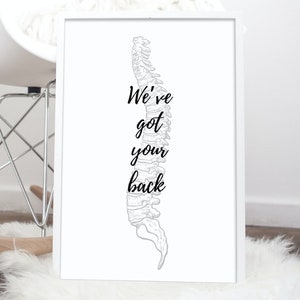 Chiropractic Wall Art, Chiropractic Poster, Download Printable Office Decor, Chiropractic Wall Decor, Chiropractor Gifts, Printable, Chiro