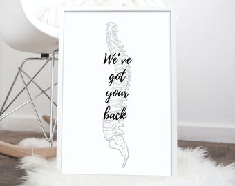Chiropractic Wall Art, Chiropractic Poster, Download Printable Office Decor, Chiropractic Wall Decor, Chiropractor Gifts, Printable, Chiro