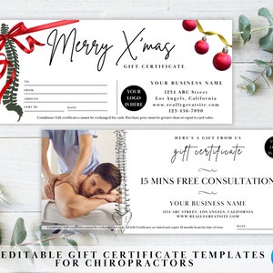 10 Gift Certificate Templates for Chiropractors is perfect Chiropractic Gift for Chiropractic Office | Coupon Templates