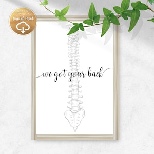 Chiropractic wall art Chiropractic poster Perfect for Chiropractic office decor and Chiropractic gifts