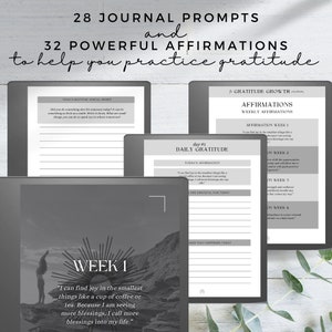 Kindle Scribe Gratitude Journal Kindle Scribe Templates Kindle Scribe Planner Kindle Template | The Gratitude Growth Journal