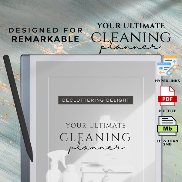 Remarkable Templates Remarkable  Cleaning Planner Remarkable 2 Planner Remarkable Planner Remarkable worksheet template