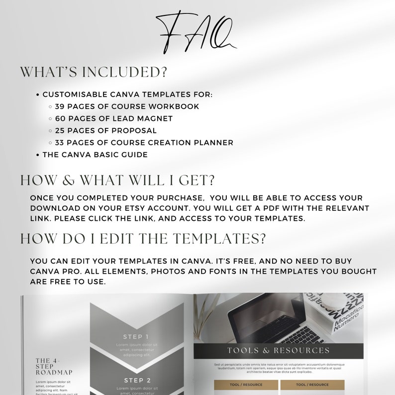 Ebook Workbook Lead Magnet Template Canva for Business Coach Life ...