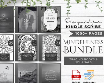 Kindle Scribe Mindfulness Bundle Kindle Scribe Templates Kindle Scribe Journal Kindle Template Kindle Scribe PDF | Tracing Books & Journals