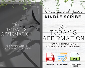 Affirmation Quotes Made For Kindle Scribe Templates Kindle Scribe Planner Kindle Scribe PDF Kindle Scribe Digital Affirmation Cards