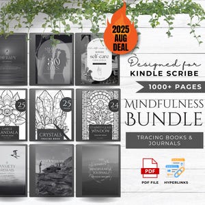 Mindfulness Bundle Made For Kindle Scribe Templates Kindle Scribe Journal Kindle Template Kindle Scribe PDF | Tracing Books & Journals
