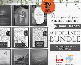 Mindfulness Bundle Made For Kindle Scribe Templates Kindle Scribe Journal Kindle Template Kindle Scribe PDF | Tracing Books & Journals