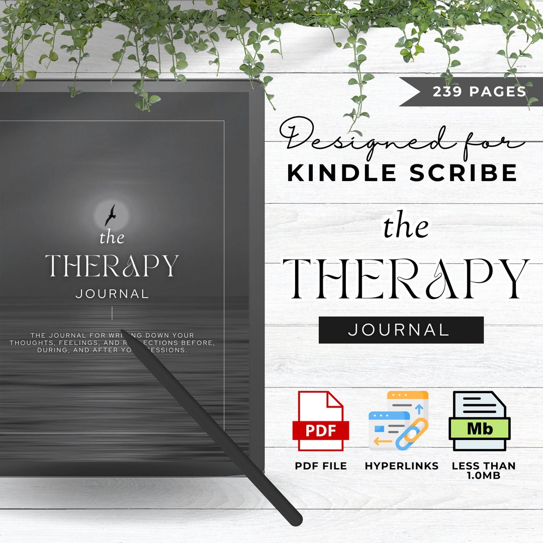 Therapy Journal Made for Kindle Scribe Templates Kindle Scribe Planner ...