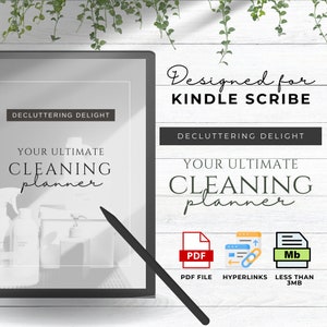 Kindle Scribe Cleaning Planner Kindle Scribe Templates Kindle Scribe Planner Kindle Template Kindle Scribe PDF Cleaning Checklist