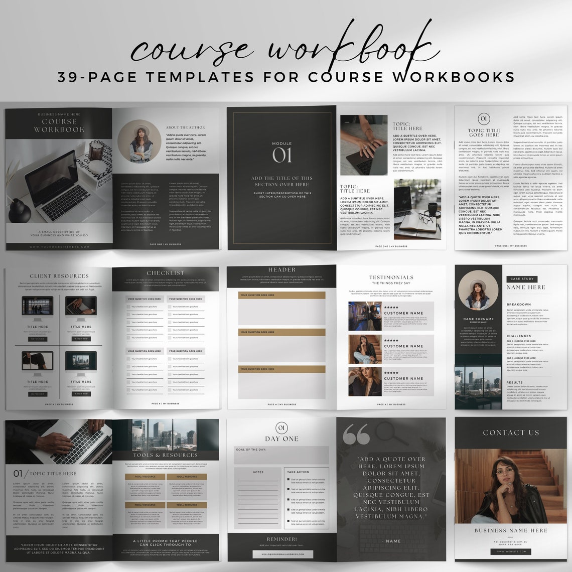 Ebook Workbook Lead Magnet Template Canva for Business Coach Life ...