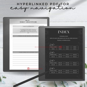 Kindle Scribe Gratitude Journal Kindle Scribe Templates Kindle Scribe Planner Kindle Template | The Gratitude Growth Journal