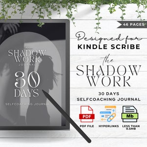Shadow Work Journal Made For Kindle Scribe  | Kindle Scribe Planner Kindle Template Kindle Scribe PDF Kindle Scribe Journal