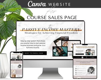 Canva Sales Page Website for Coaches | landing page, online course