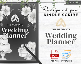Wedding Planner Made For Kindle Scribe Templates Kindle Scribe Planner Kindle Template Kindle Scribe PDF | Digital wedding planner