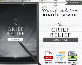 Grief Journal Made For Kindle Scribe Templates Kindle Scribe Planner Kindle Template Kindle Scribe PDF Grievance journal