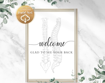 Chiropractic Spine Wall Art Perfect for Chiropractic Office Decor and Chiropractic Gifts Anatomy Gifts Physical Therapy Art Anatomy Posters