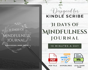 Mindfulness Journal Made For Kindle Scribe Vorlagen Kindle Scribe Planner Kindle Template, Kindle Scribe PDF Kindle Scribe Note