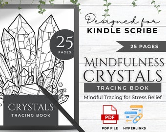 Mindfulness Tracing Book Made For Kindle Scribe Templates Kindle Scribe Planner Kindle Template Kindle Scribe PDF | Crystal