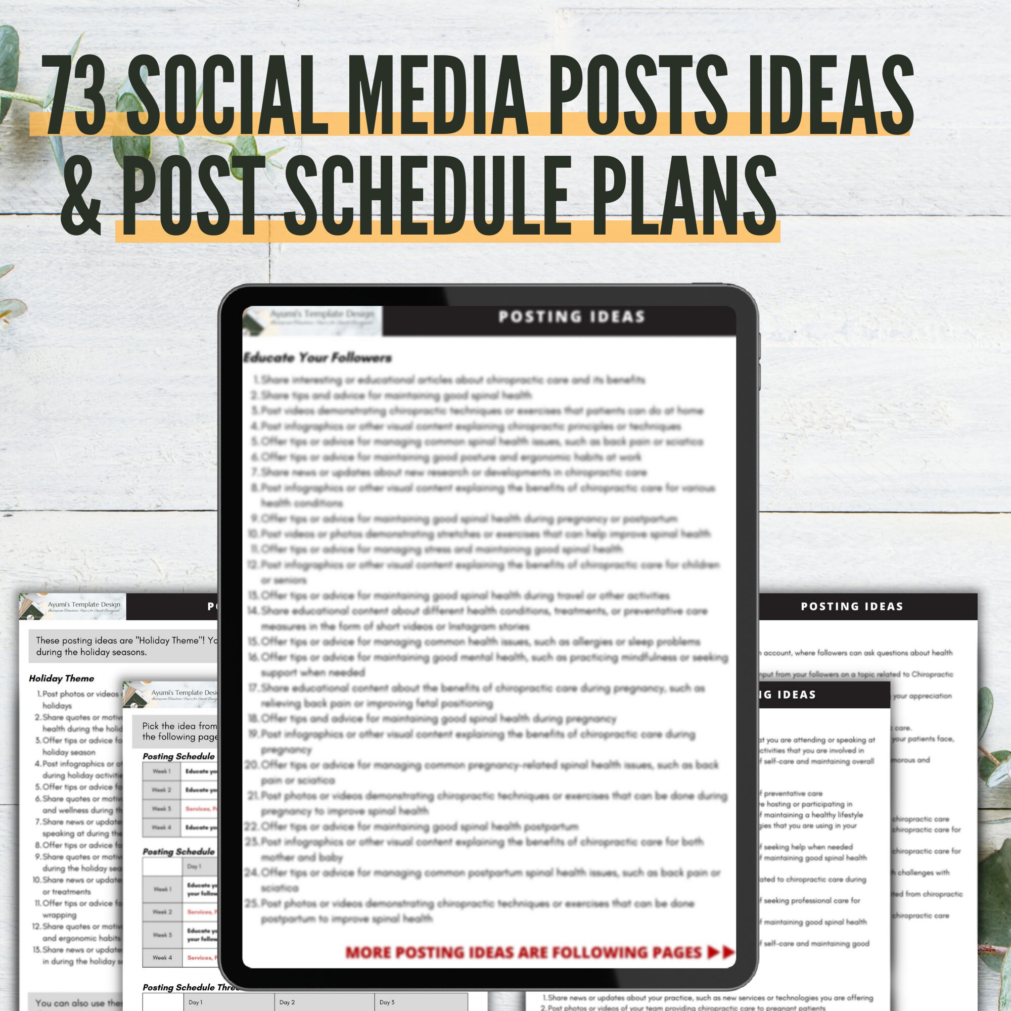 Acupuncture Social Media Templates With Content Ideas & Content