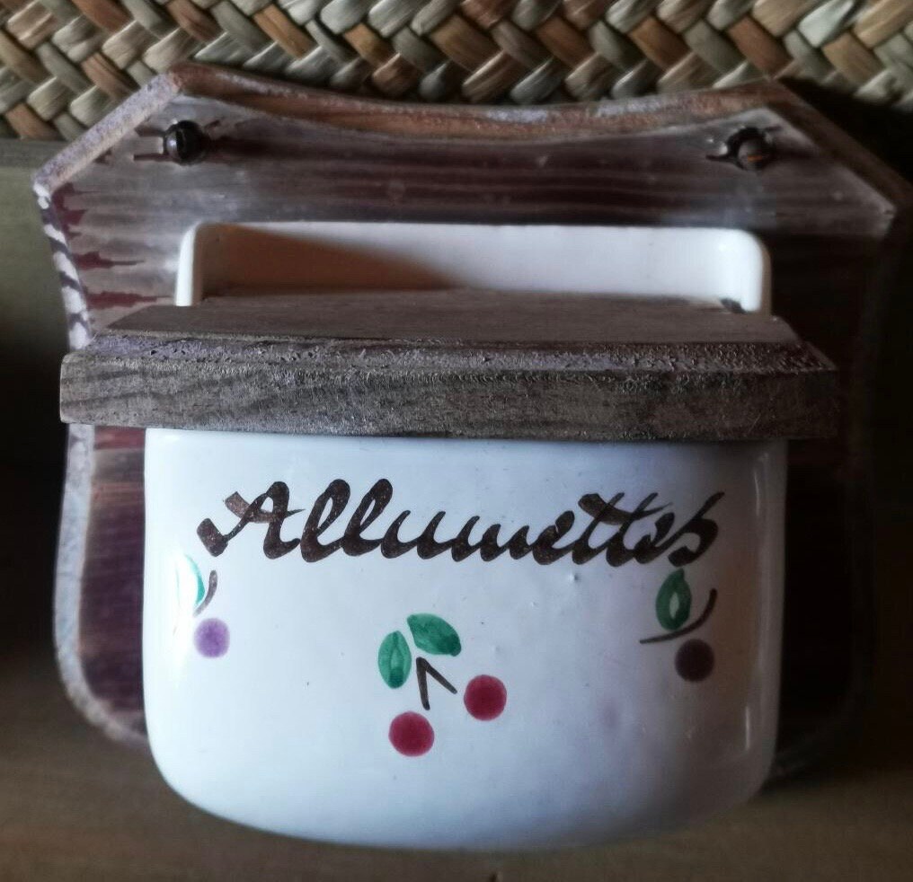 Boîte d'allumettes en Céramique Français Allumettes