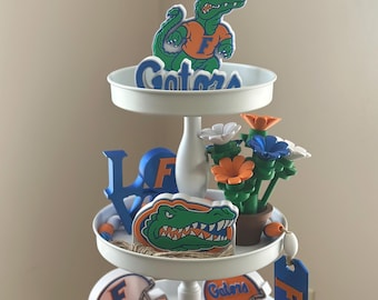 Florida Gators Tier Tray Decor - Table and Desk Art