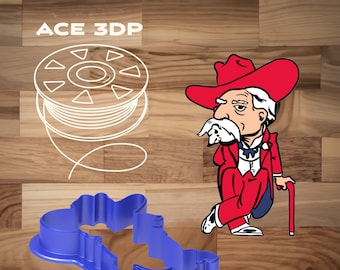 Rebel Colonel Cookie Cutter
