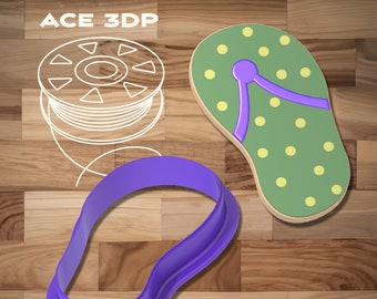 Flip Flop  - Kidney Shaped Pool Cookie Cutter