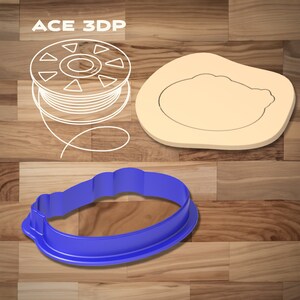 Elliptical Alligator Cookie Cutter