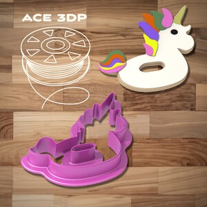 Unicorn Water Float Cookie Cutter