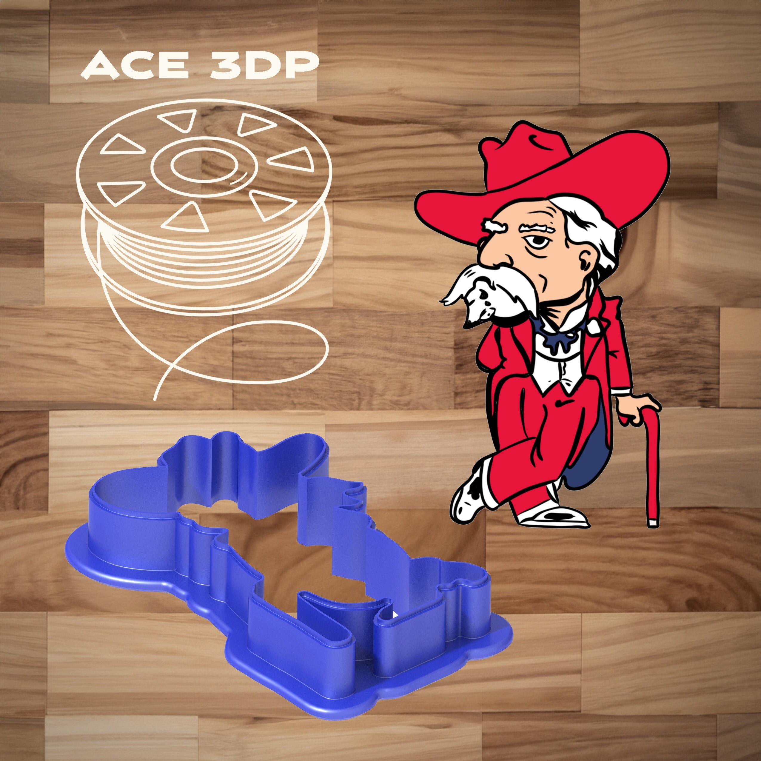 Colonel Reb Embroidery Design File - Etsy, image size:2550x2550