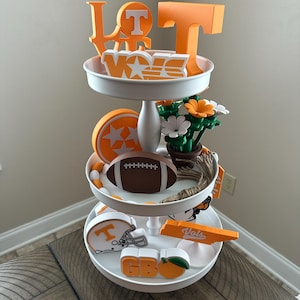 TN Volunteers Tier Tray Decor - Table and Desk Art