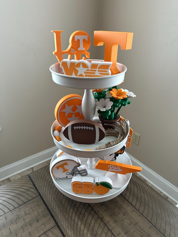 TN Volunteers Tier Tray Decor - Table and Desk Art