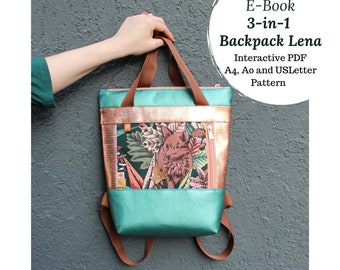 English Pattern: 3-in-1 Backpack Lena