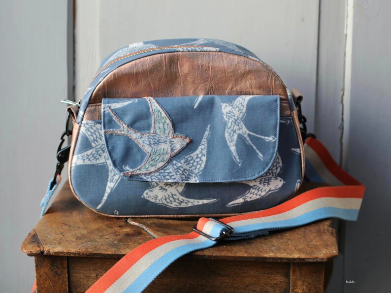 Bowler Bag Bella Crossbody, Bag, Beginner, Sewing Pattern, A4, A0, PDF