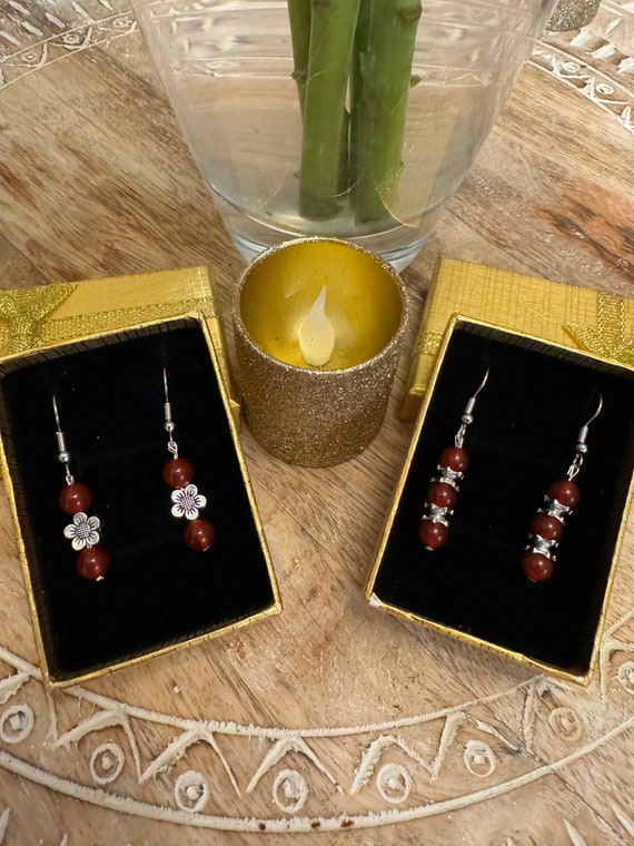 Madagascar Carnelian Earrings
