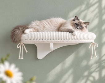 SOLO SHELF - modern cat wall furniture. Playground, shelter & climb shelf. Multiple colors, pet-friendly. ( 75 x 35 cm)