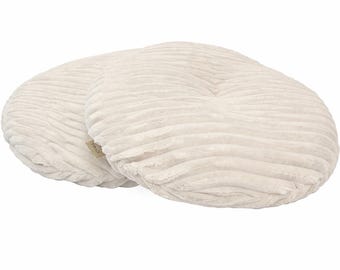 ALFOMBRA REDONDA DE PELO - Alfombra suave y lavable, ideal para muebles y estantes para gatos, hecha a mano, tamaño personalizado. Apta para mascotas.