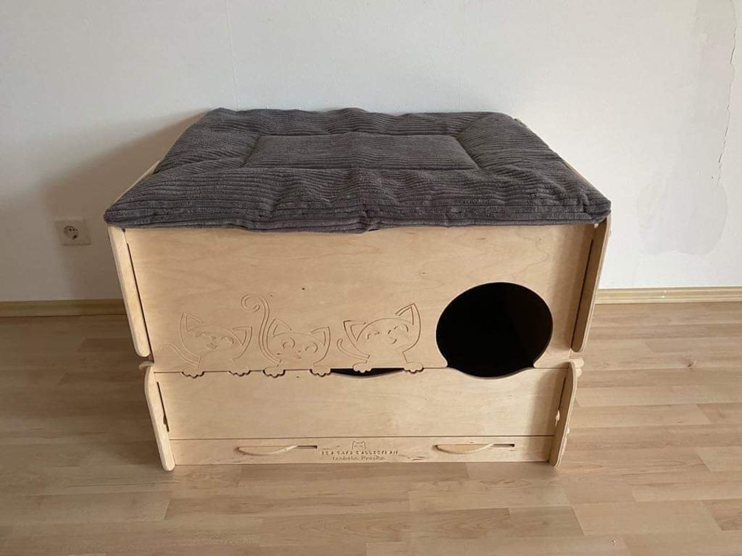 Cat Birthing Box QUEEN BASIC Cat Nursery Cat Home Etsy