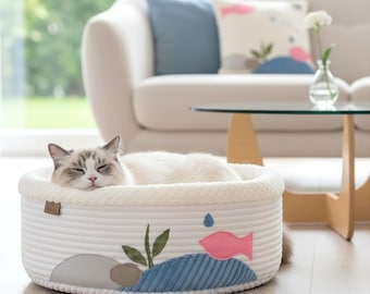 NEST AQUA PREMIUM | Katzenbett | Haustierbett | Katzenkorb | Katzenschlafplatz | Katzenruheplatz | waschbares Katzenbett | Katzenhaus | Katzenhöhle
